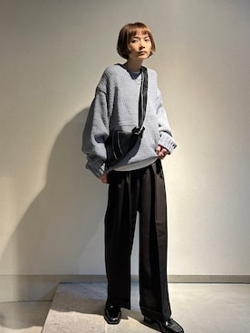 「mil（ミル）のアイテム」を使った、RIHOさん（レディース・150cm）の冬コーディネート