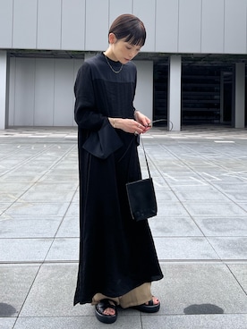 「CENE（セネ）の【CENE】セネ/ ビッククロスリング（リング）」を使った、RIHOさん（レディース・150cm）の夏コーディネート