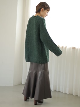 「ボリュームニット」｜「アイテム（ブーツ）」を使った、RIHOさん（レディース・150cm）の冬コーディネート