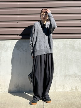 「無印良品（ムジルシリョウヒン）のアイテム」を使った、RIHOさん（レディース・150cm）の秋コーディネート