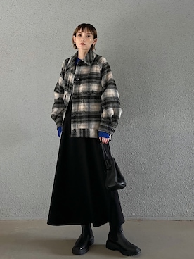 「UNIQLO（ユニクロ）のアイテム（ワンピース/ドレス）」を使った、RIHOさん（レディース・150cm）の秋コーディネート