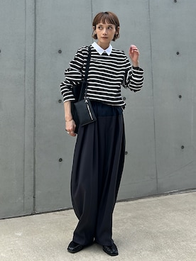 「アイテム（Tシャツ/カットソー）」を使った、RIHOさん（レディース・150cm）の秋コーディネート