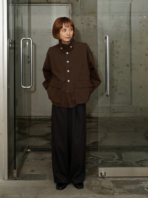 「FREAK'S STORE(フリークスストア)のhavehad × FREAK'S STORE/ハブヘッド ミリタリー ジャケット(ミリタリージャケット)」を使った、RIHOさん(レディース・150cm)の秋コーディネート