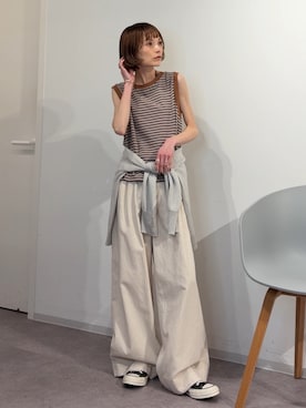 「スニーカー女子」｜RIHOさん（レディース・150cm）の春コーディネート
