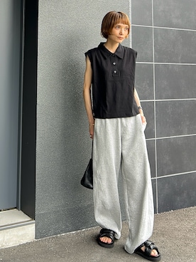 「アイテム（サンダル）」を使った、RIHOさん（レディース・150cm）の夏コーディネート