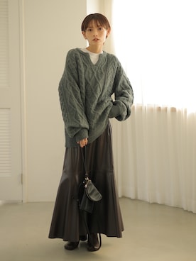 RIHOさん（レディース・150cm）の冬コーディネート