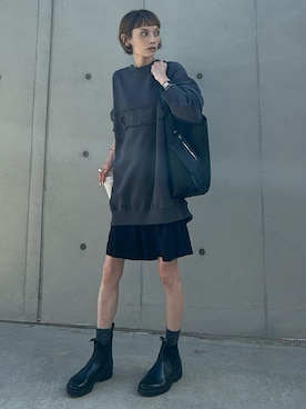 「アイテム（ブーツ）」を使った、RIHOさん（レディース・150cm）の秋コーディネート