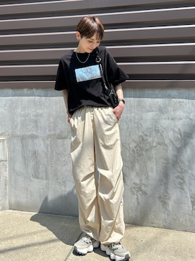 「hellam（へラム）のアイテム」を使った、RIHOさん（レディース・150cm）の夏コーディネート