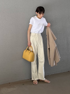 「CENE（セネ）の【CENE】セネ/ ビッククロスリング（リング）」を使った、RIHOさん（レディース・150cm）の夏コーディネート