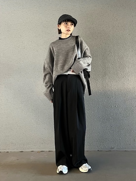 「BEAUTY&YOUTH UNITED ARROWS(ビューティーアンドユースユナイテッドアローズ)のアイテム(その他パンツ)」を使った、RIHOさん(レディース・150cm)の冬コーディネート