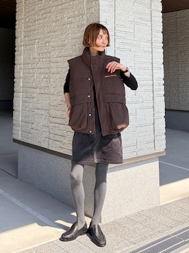 「CAMINANDO（カミナンド）のアイテム」を使った、RIHOさん（レディース・150cm）の秋コーディネート