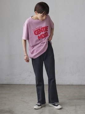 「フレアデニム」｜RIHOさん（レディース・150cm）の夏コーディネート