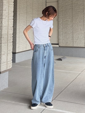 「mil（ミル）のアイテム」を使った、RIHOさん（レディース・150cm）の春コーディネート