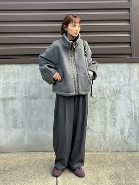 「アイテム（スラックス）」を使った、RIHOさん（レディース・150cm）の秋コーディネート