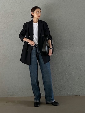 「オペークドットクリップ」｜RIHOさん（レディース・150cm）の秋コーディネート