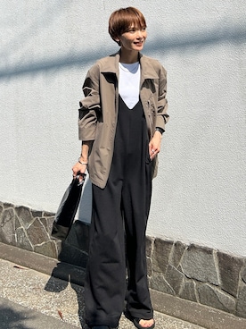 「アイテム（バングル/リストバンド）」を使った、RIHOさん（レディース・150cm）の夏コーディネート