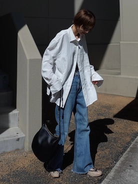 「アイテム（デニムパンツ）」を使った、RIHOさん（レディース・150cm）の夏コーディネート