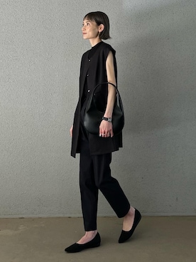「PLST（プラステ）のアイテム」を使った、RIHOさん（レディース・150cm）の春コーディネート