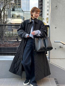 「RODE SKO（ロデスコ）のアイテム」を使った、RIHOさん（レディース・150cm）の冬コーディネート