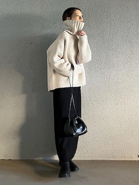 「PLST（プラステ）のアイテム」を使った、RIHOさん（レディース・150cm）の秋コーディネート