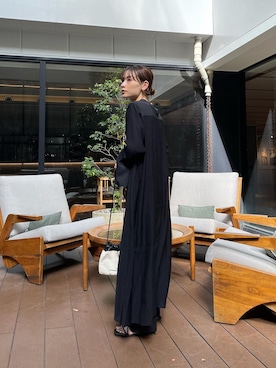 「JIL SANDER（ジルサンダー）のDRAWSTRING SM CROSSBODY（ショルダーバッグ）」を使った、RIHOさん（レディース・150cm）の春コーディネート