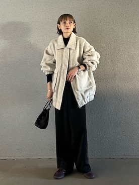「LIAN（リアン）のアイテム（その他アウター）」を使った、RIHOさん（レディース・150cm）の冬コーディネート
