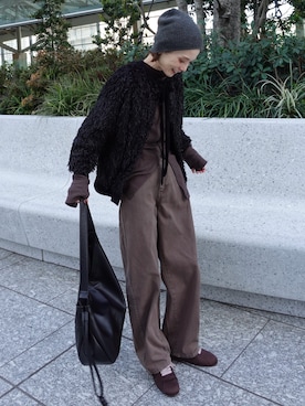 「GLOBAL WORK（グローバルワーク）のアイテム（パンツ）」を使った、RIHOさん（レディース・150cm）の春コーディネート