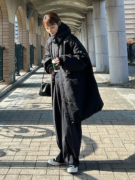 「アイテム（ダウンジャケット/コート）」を使った、RIHOさん（レディース・150cm）の冬コーディネート