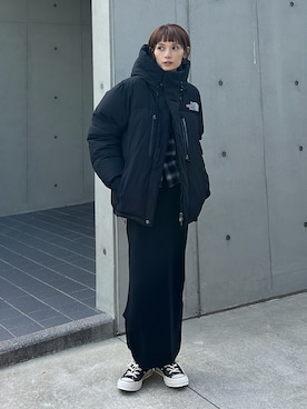 「アイテム（ダウンジャケット/コート）」を使った、RIHOさん（レディース・150cm）の冬コーディネート