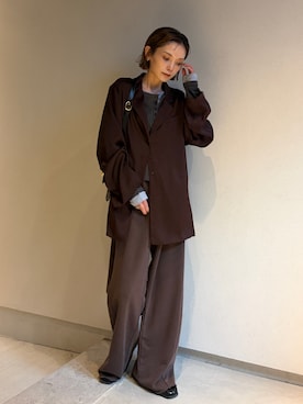 「mil（ミル）のアイテム」を使った、RIHOさん（レディース・150cm）の冬コーディネート