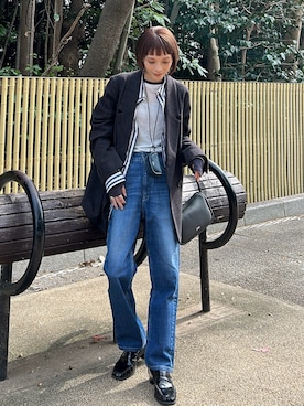 「SENSE OF PLACE by URBAN RESEARCH（センスオブプレイスバイアーバンリサーチ）のアイテム」を使った、RIHOさん（レディース・150cm）の秋コーディネート