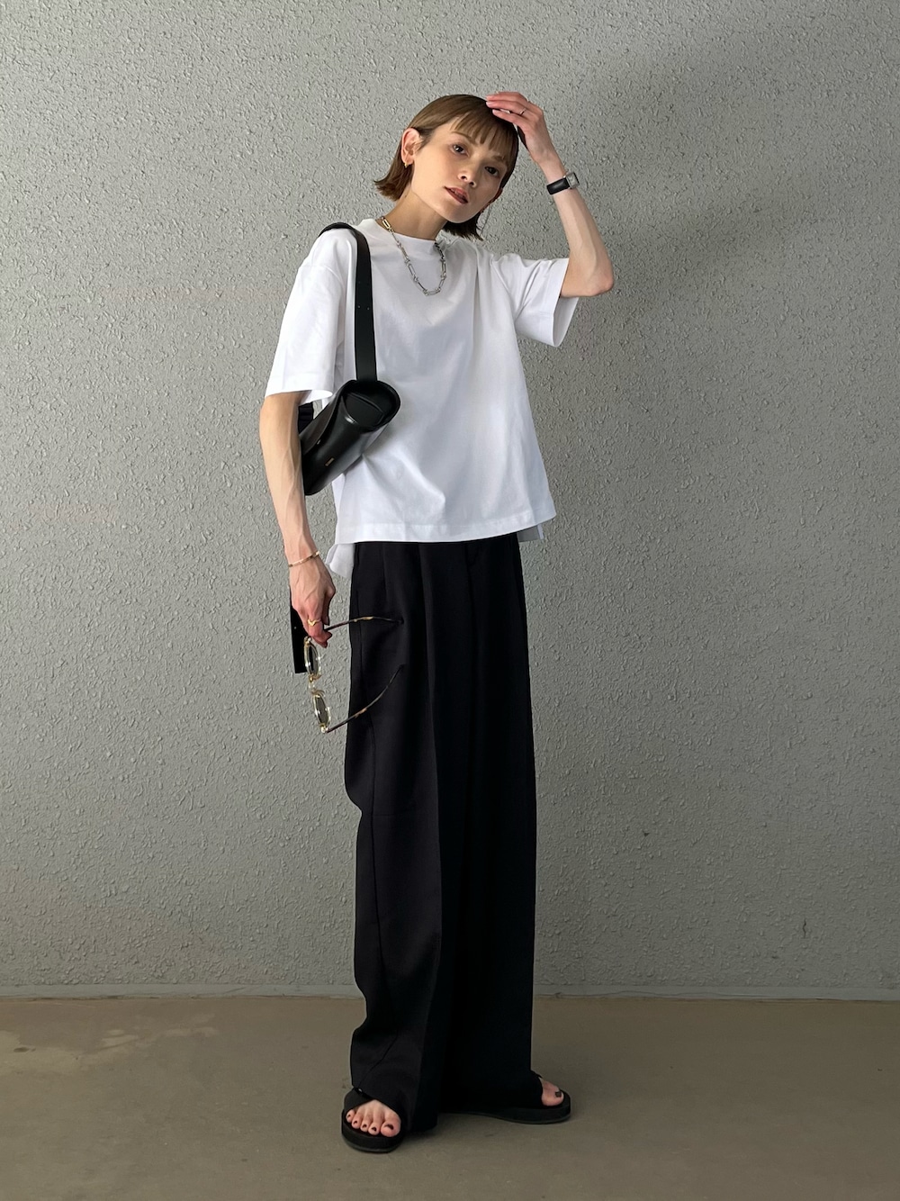 パンツ sunsea 20ss snm4 wide straight pants sunsea 20ss snm4 wide straight pants