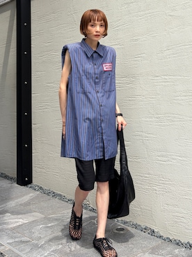 「MOHI（モヒ）のアイテム」を使った、RIHOさん（レディース・150cm）の夏コーディネート