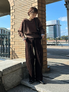 「UNIQLO（ユニクロ）のアイテム」を使った、RIHOさん（レディース・150cm）の秋コーディネート