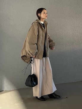 「秋色コーデ」｜「アイテム（ジャケット/アウター）」を使った、RIHOさん（レディース・150cm）の秋コーディネート