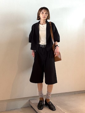 「mil（ミル）のアイテム」を使った、RIHOさん（レディース・150cm）の春コーディネート