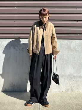 「アイテム（パンツ）」を使った、RIHOさん（レディース・150cm）の秋コーディネート