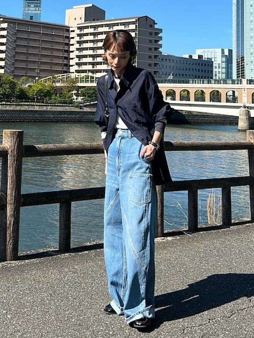 フロントバックデニムパンツ（デニムパンツ）｜null.（ヌル）の