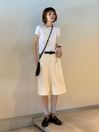 「EDITION(エディション)のツートンソックス(ソックス/靴下)」を使った、RIHOさん(レディース・150cm)の春コーディネート