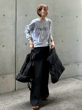 「UNIT CHEST（ユニットチェスト）のアイテム」を使った、RIHOさん（レディース・150cm）の秋コーディネート