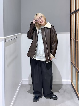 「アイテム（その他アウター）」を使った、みさみささん（レディース・159cm・20代）の秋コーディネート