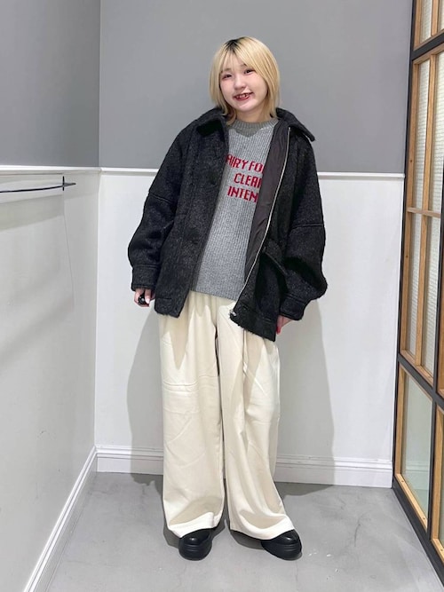 セール】7ゲージ畔編みロゴプルオーバー 611352（ニット/セーター