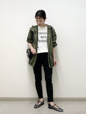「BARNYARDSTORM」｜「アイテム（マウンテンパーカー）」を使った、ＫＡＮＡさん（レディース・156cm）の秋コーディネート