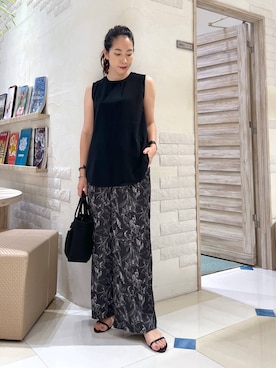 「アイテム（スリッポン）」を使った、ＫＡＮＡさん（レディース・156cm・30代）の夏コーディネート