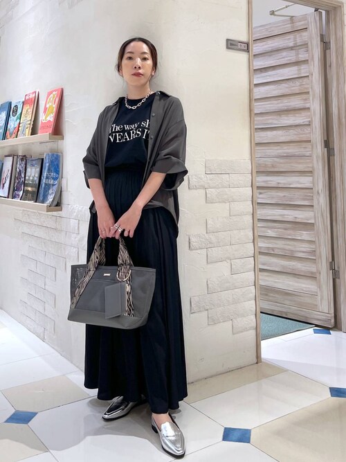 【BARNYARDSTORM】ロングスカート ゴムウエスト BARNYARDSTORM スカート / カットロングスカート マシン