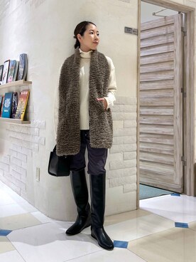 「HELEN MOORE（ヘレンムーア）のアイテム」を使った、ＫＡＮＡさん（レディース・156cm）の秋コーディネート