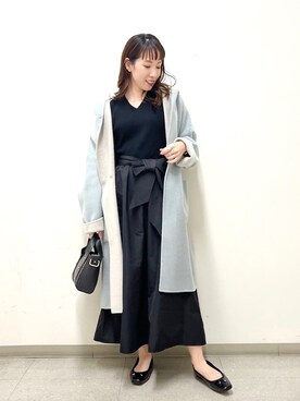「フードコート」｜「アイテム（ワンピース/ドレス）」を使った、ＫＡＮＡさん（レディース・156cm）の秋コーディネート