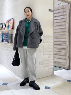 「アイテム（スウェットパンツ）」を使った、ＫＡＮＡさん（レディース・156cm・30代）の秋コーディネート