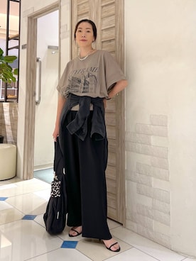 「アイテム（デニムジャケット）」を使った、ＫＡＮＡさん（レディース・156cm・30代）の夏コーディネート