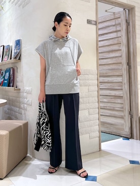 「アイテム（スリッポン）」を使った、ＫＡＮＡさん（レディース・156cm・30代）の夏コーディネート